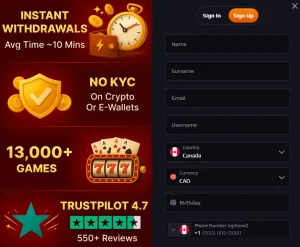 blaze spins casino register